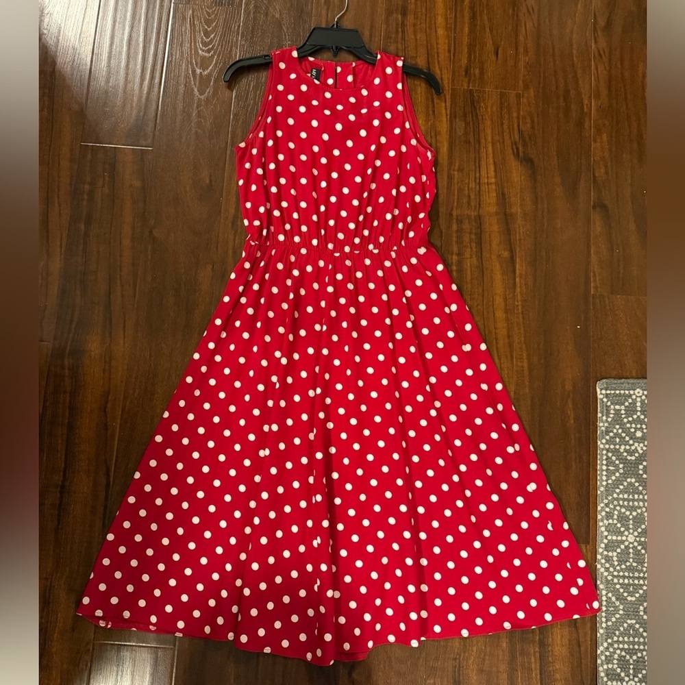 My Michelle Vintage Red/White polka dot dress size 6